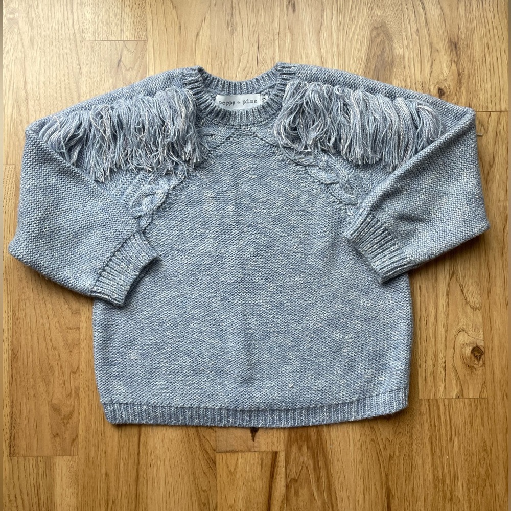 Poppy + Pima (Anthropologie Brand) Blue Sweater